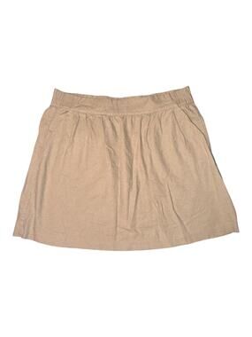 Loft Outlet Women's Large Tan Linen Blend Skirt